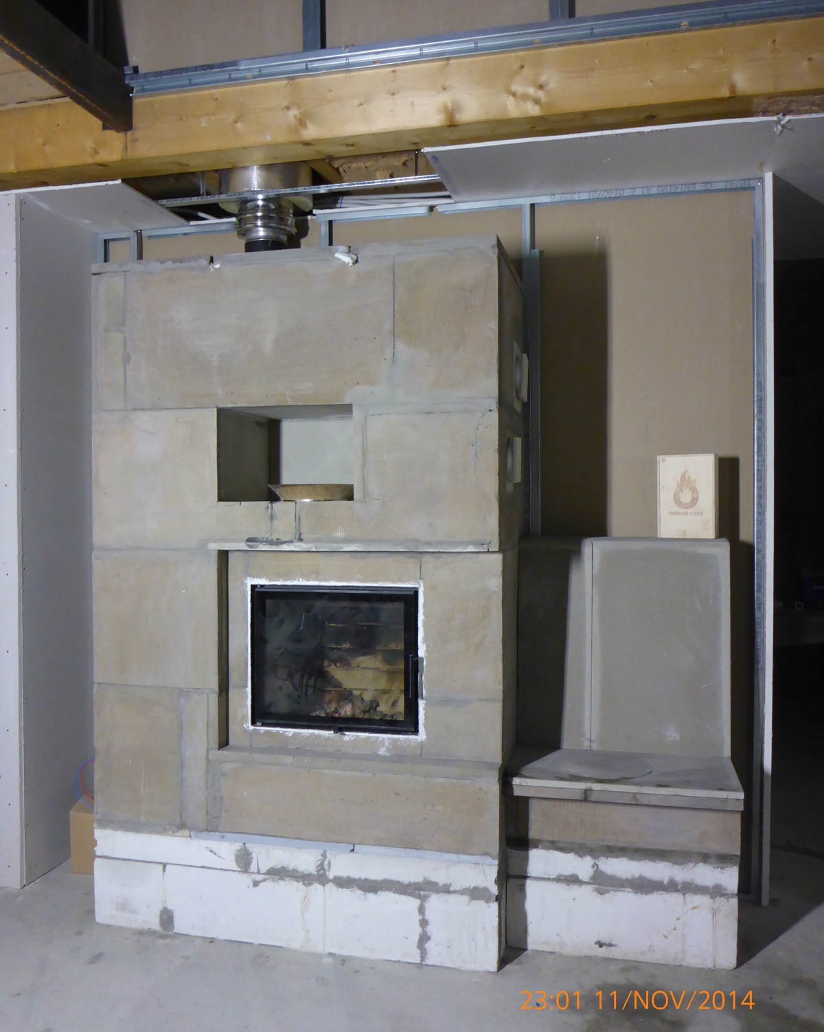 Building a heat-storage heater, slab by slab