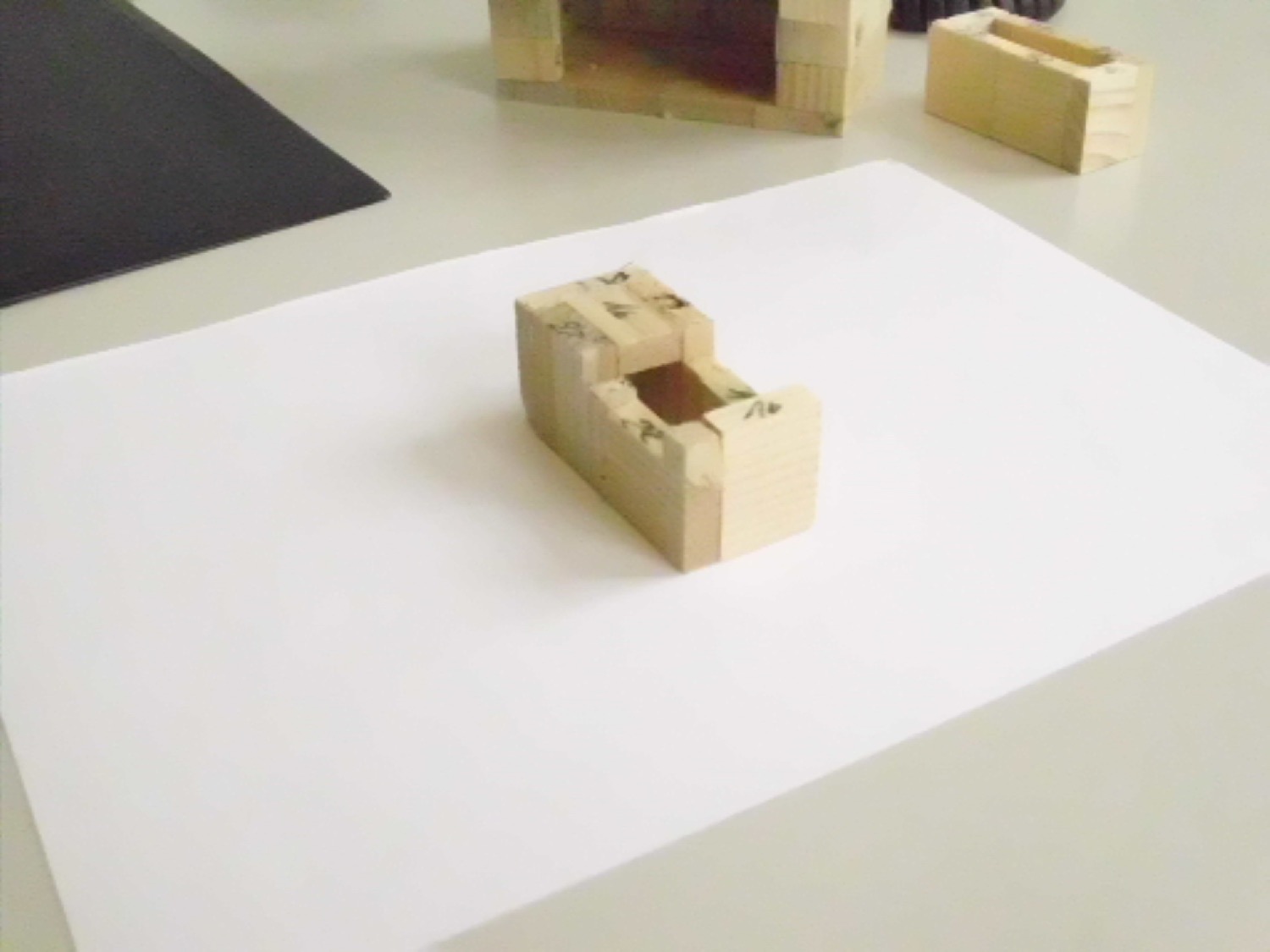 Before 3D: the wooden model